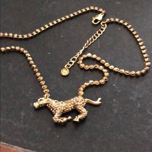Equestrian inspired gold necklace